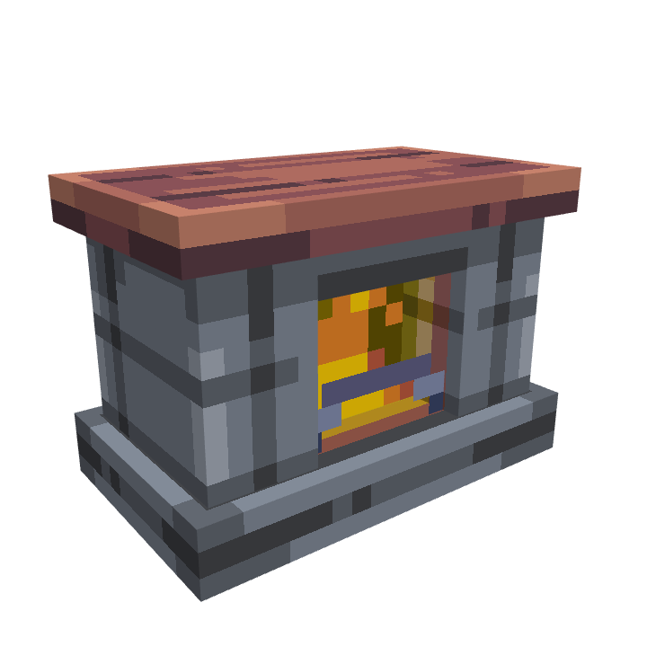 Fireplace 1, voxel model preview