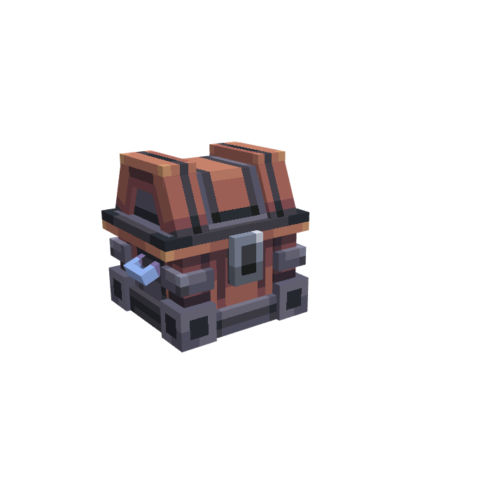 Free Common Crate, voxel model preview