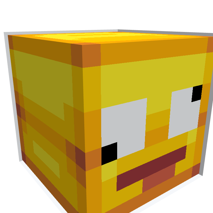 Emoji Silly, voxel model preview