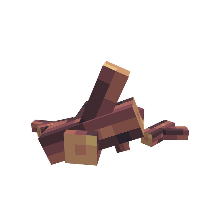 Stick Bundle3, voxel model preview