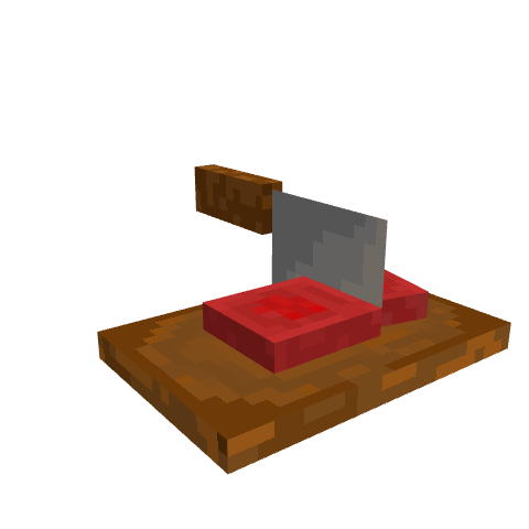 Cutting Board With Meat，体素模型预览