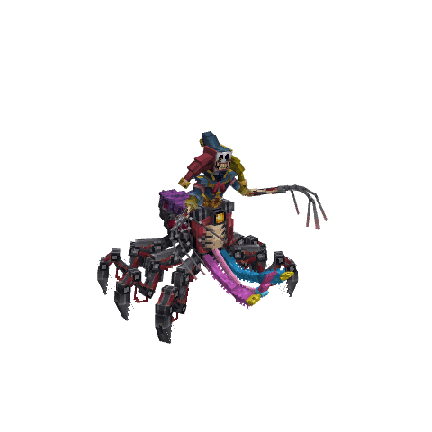 Prototype Poppy Playtime, voxel model preview