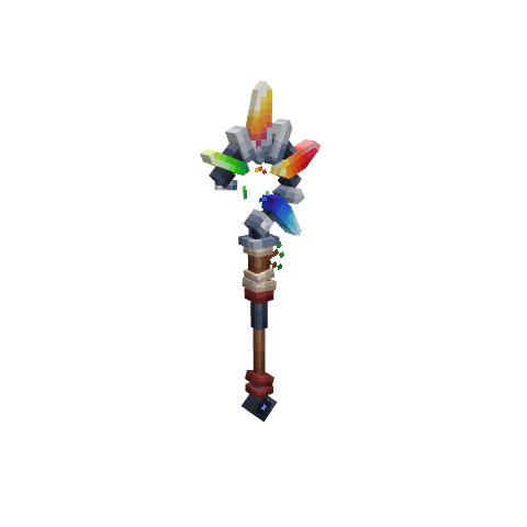 elements_staff, voxel model preview