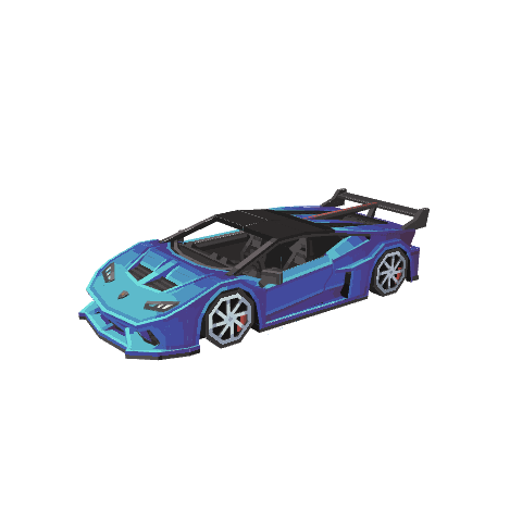 Lamborghini LB-Silhouette WORKS GT, voxel model preview