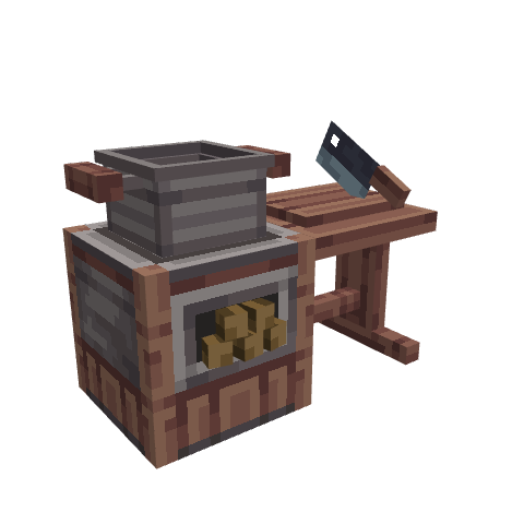 cooking table, voxel model preview
