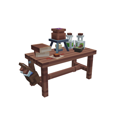 Alchemy table, voxel model preview