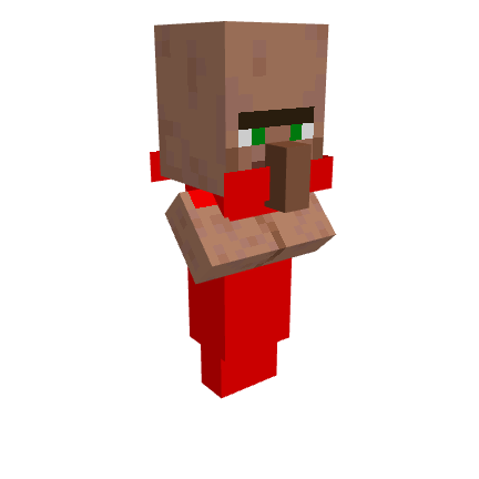 Red, voxel model preview