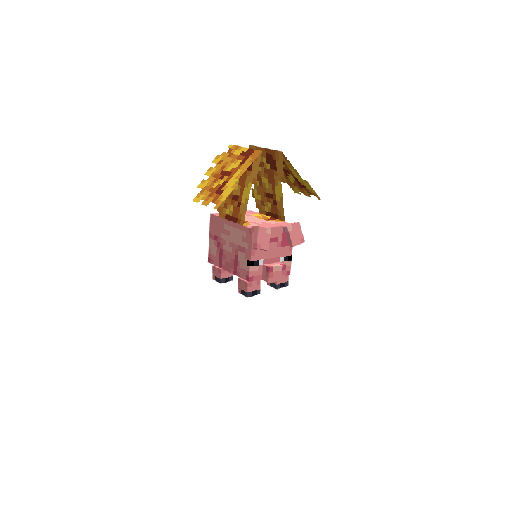 Flying Pig, voxel model preview