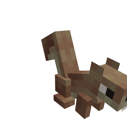 Squirrel, voxel model preview