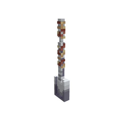 Mandalorian Shovel, voxel model preview