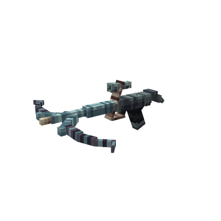 Mandalorian Crossbrow, voxel model preview