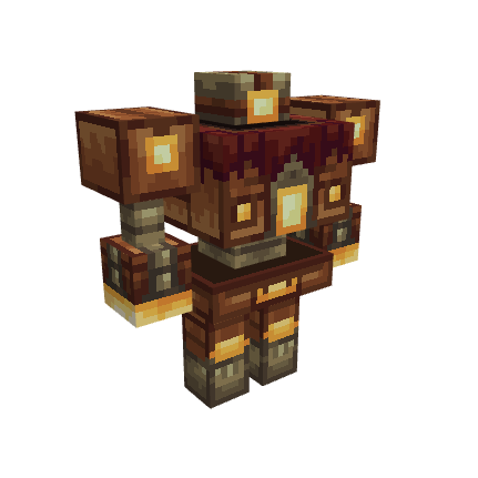 Mech Golem, voxel model preview