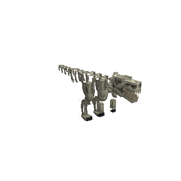 Tyrannosaurus Rex, voxel model preview