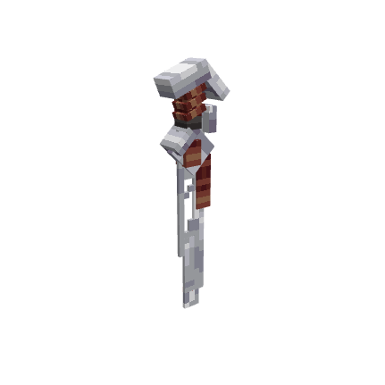 Mandalorian Greatsword, voxel model preview