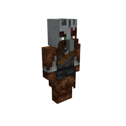 Nordic Pillager, voxel model preview