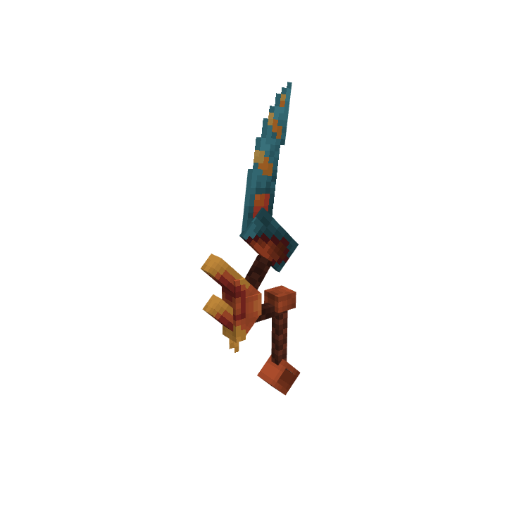 Ancient Great Sword, voxel model preview