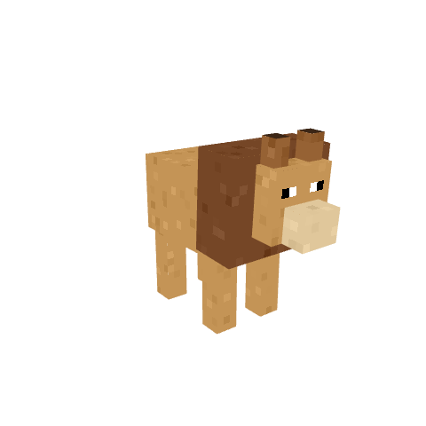 Lion, voxel model preview