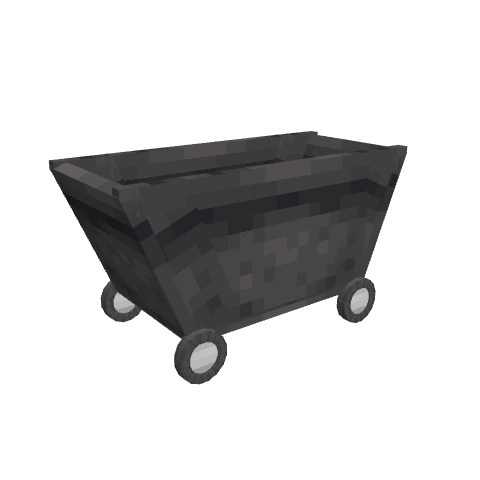 [Soichiro's series] Minecart, voxel model preview
