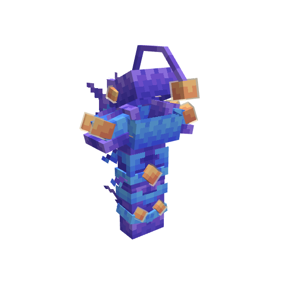 Anglerfish Armor, voxel model preview