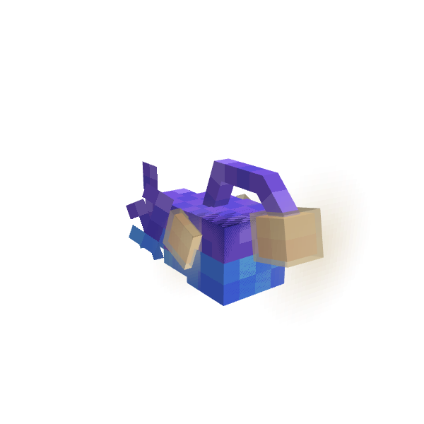 Anglerfish, voxel model preview