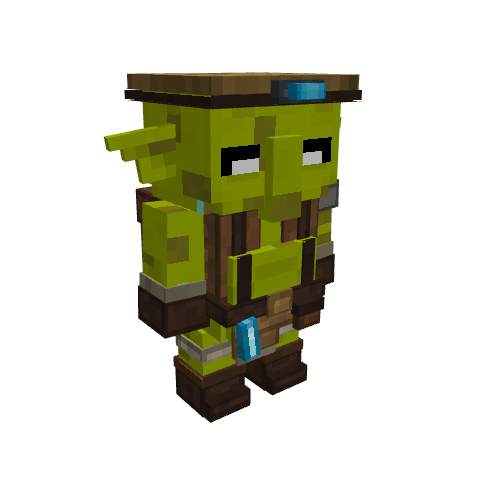 Miner Goblin, voxel model preview