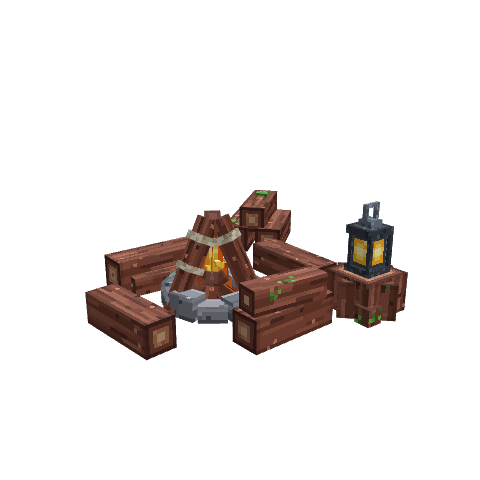 Campsite, voxel model preview