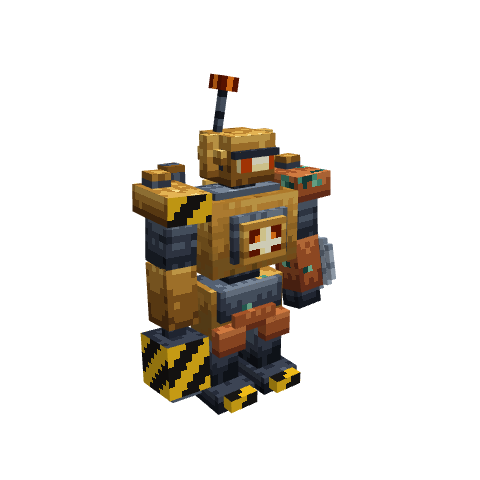 Brass Sentinel, voxel model preview