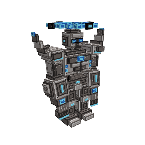 Boss-Bot, voxel model preview