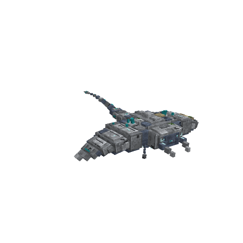Stone Manta, voxel model preview