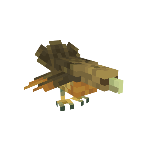 Female Capercaillie, voxel model preview