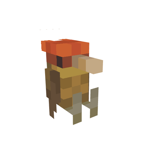 Woodpecker, voxel model preview