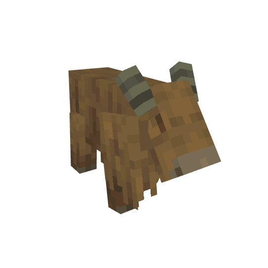 Female Grimwool sheep [Wild Bond], voxel model preview