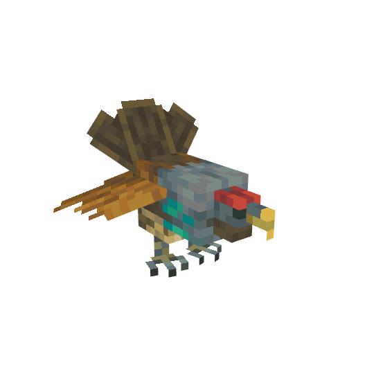 Male Capercaillie, voxel model preview