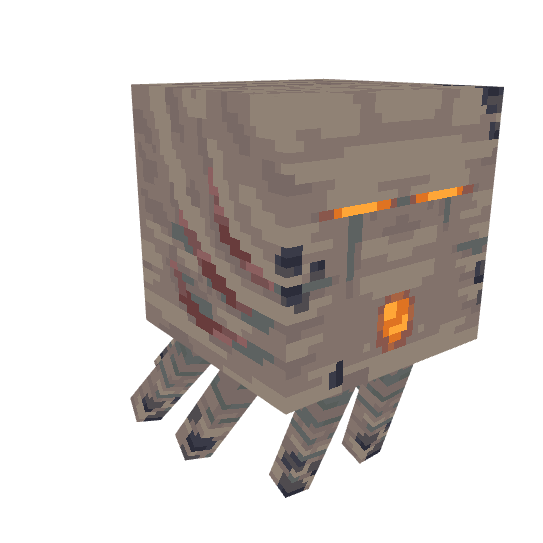 Dried Ghast, voxel model preview