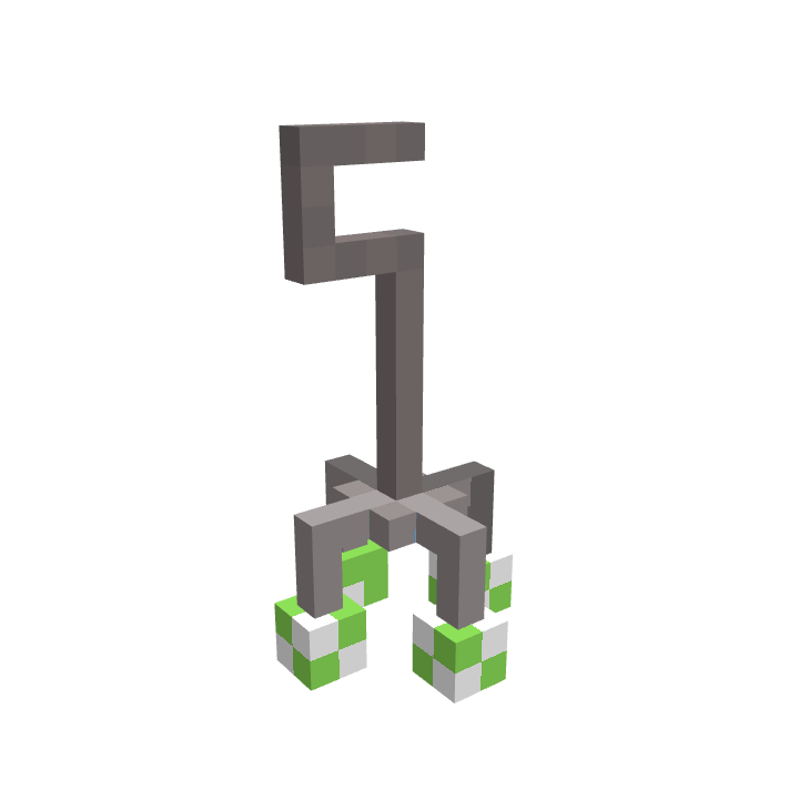 Cane, voxel model preview
