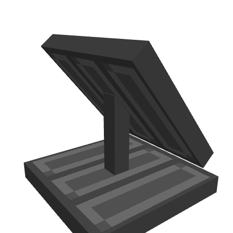 Solar Panel, voxel model preview