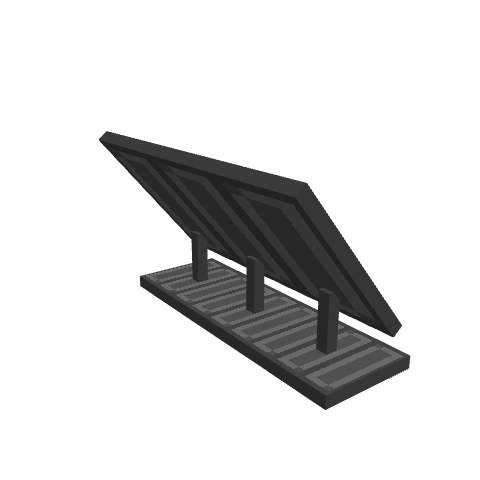 Large Solar Panel, voxel model preview