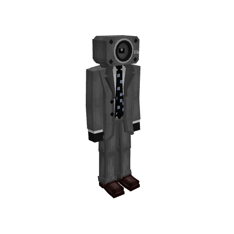 SpeakerMan, voxel model preview