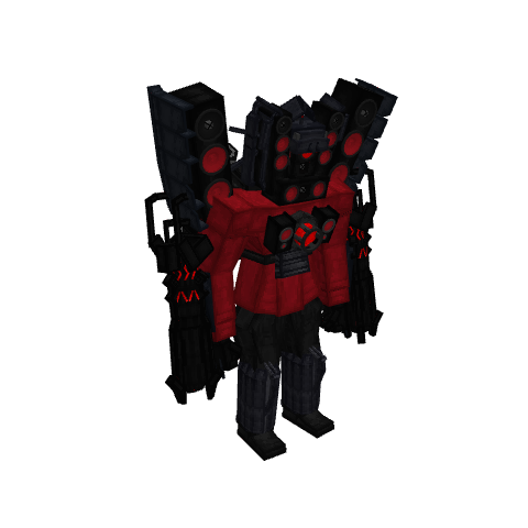Titan SpeakerMan, voxel model preview