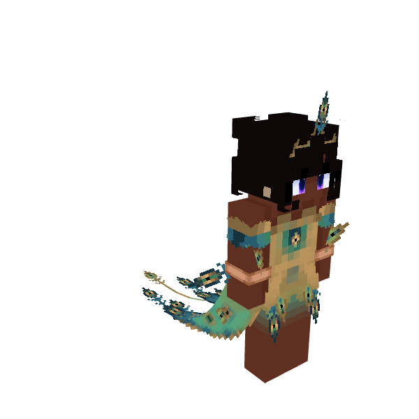 Peacock Dress, voxel model preview