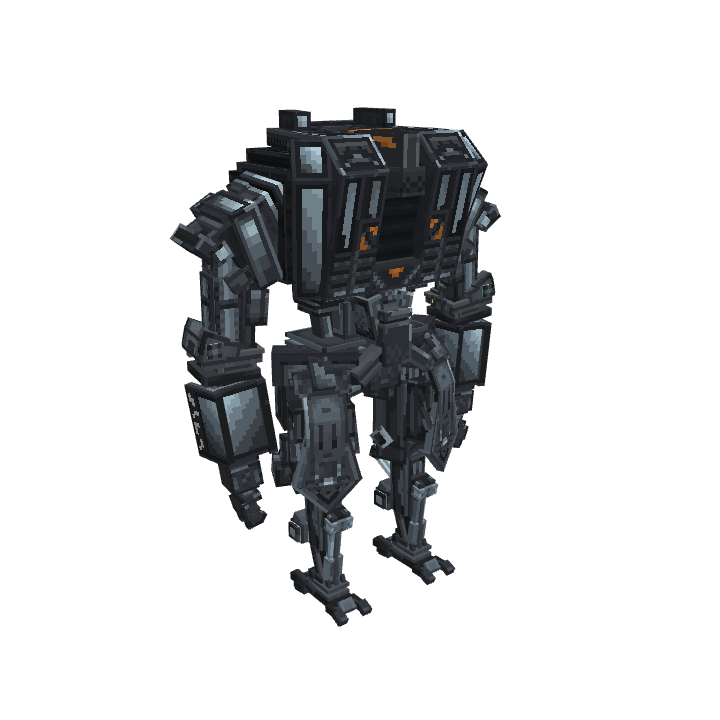 Heavy Armored Robot, voxel model preview