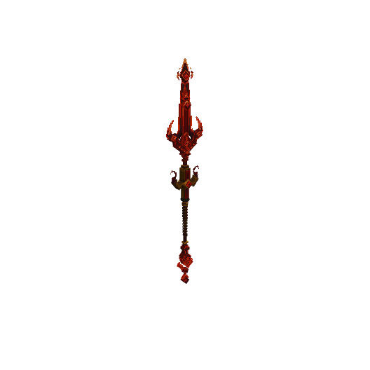 Hell Spear, voxel model preview