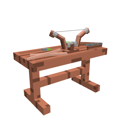 Etablie Chasseur, voxel model preview