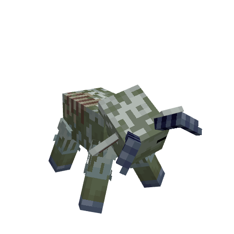 Celestial Caprine Zombie, voxel model preview