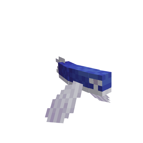 Flying Fish, voxel model preview