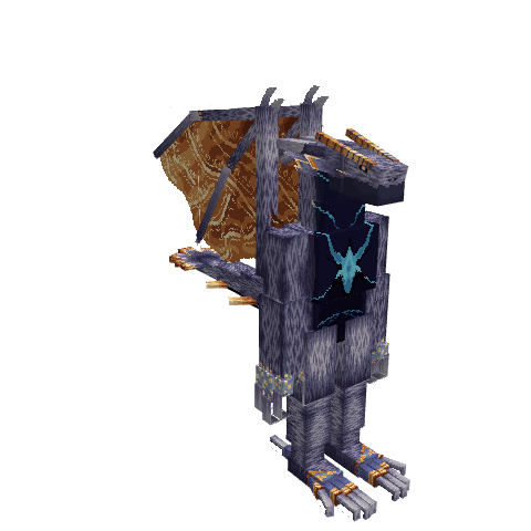 Plague Wyrm Irushia, voxel model preview