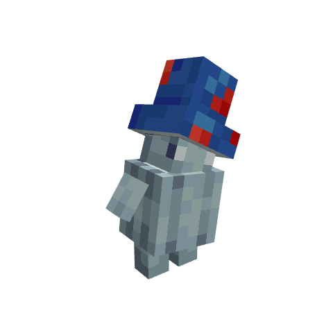 Blue Mushriam, voxel model preview