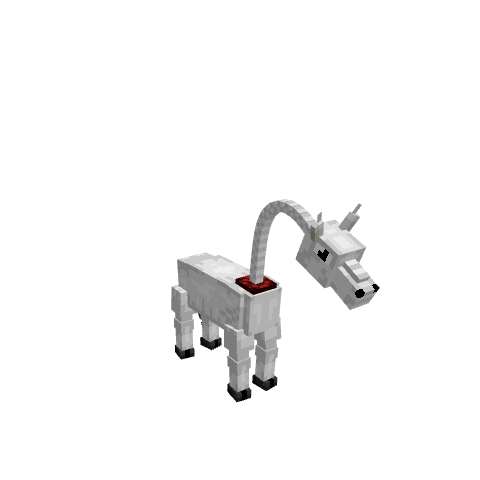 The Long Horse, voxel model preview