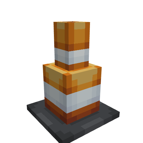 Traffic Cone, voxel model preview