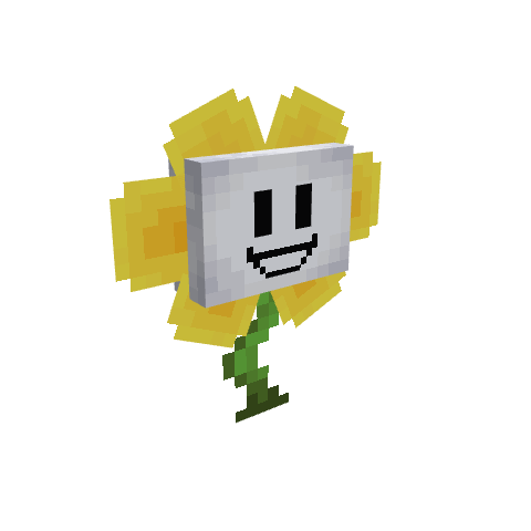 Flowey, voxel model preview